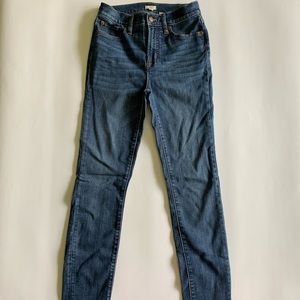 J crew high rise skinny jean